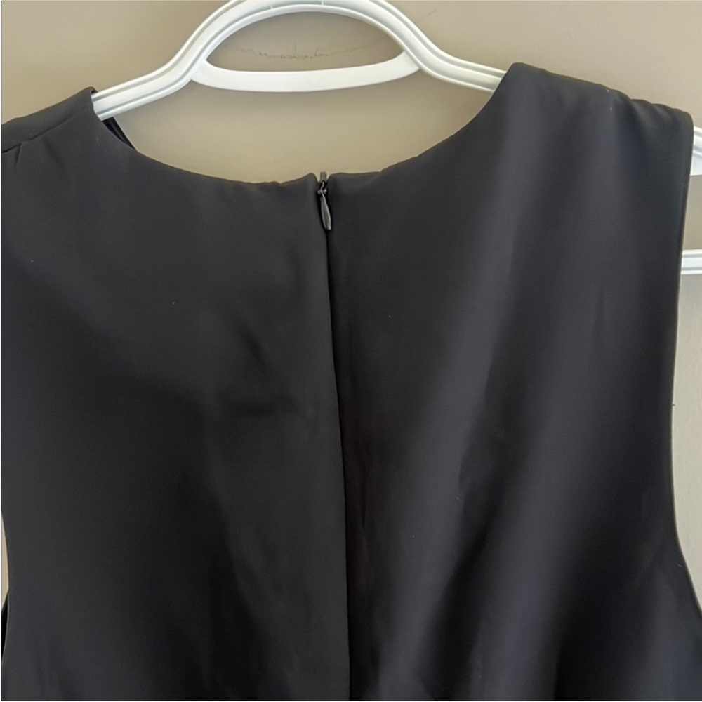 ZARA RUCHED BLACK DRESS - Picture 5 of 5